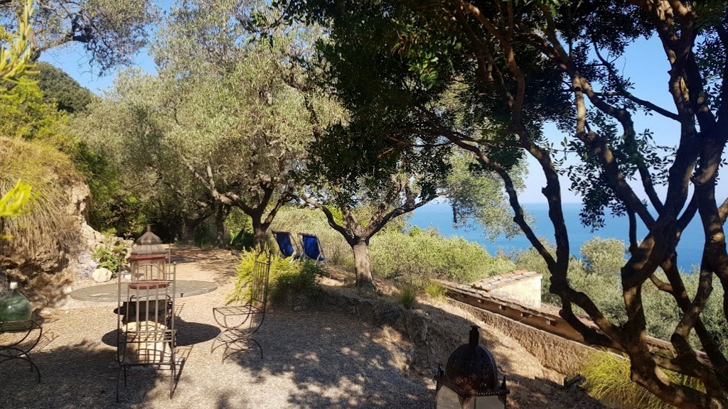 Affitto casale Oliveto, Cala Cacciarella, splendida vista sul mare e sulle isole.